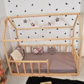 Markaawm Montessori Çocuk Yatak Doğal Çam 90X190 Karyola Sevgi - 6
