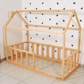 Markaawm Montessori Çocuk Yatak Doğal Çam 90X190 Karyola Sevgi - 7