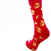 PİZZA DİLİMLİ KADIN CRAZY ÇORAP 6LI - 1