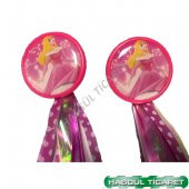 HSGL BİSİKLET KARTLI PÜSKÜL PEMBE AYNALI ZİL SET - 3