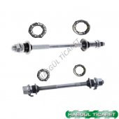 HSGL BİSİKLET ÖN ARKA MİL ve BİLYA SET - 1