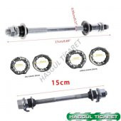 HSGL BİSİKLET ÖN ARKA MİL ve BİLYA SET - 2