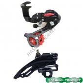 HSGL BİSİKLET SİYAH ARKA KULAKLI ÖN ÜSTTEN MODEL ATTIRICI SET - 5