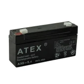 AKÜ 6V 3.4A YATIK (12.5X6X3CM) ATEX AX6-3.4 - 1