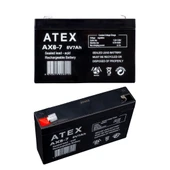 ATEX Kuru Akü 6V 7Ah (15X9.2X3.3cm) - 1