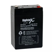 LİGHTEX LT-44 Kuru Akü 4V 4.0Ah (7X10X4.5cm) Işıldak Fener - 1