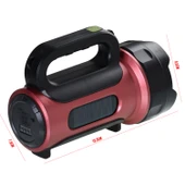 GOLD ORION OR-T93 Solar Projektör El Feneri Şarjlı 30 Watt Beyaz Kırmızı + Cob Led - 3