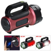 GOLD ORION OR-T93 Solar Projektör El Feneri Şarjlı 30 Watt Beyaz Kırmızı + Cob Led - 2