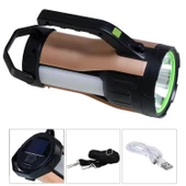 RANCHI HEL RC-T96 Solar Projektör El Feneri Şarjlı 30 Watt Beyaz Kırmızı + Cob Led - 1