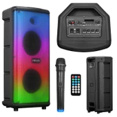 AKTİF SEYYAR ANFİ UHF 1 EL 1 KAFA 16CM 20W BT/USB/SD MİKADO MD-115BT - 1