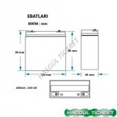 HSGL MOTORSİKLET AKÜ YTX7A-BS BATARYA 12V7Ah/10HR AKÜ - 6