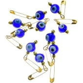 Hdmarketim Maşallahlık İğneli Cam Nazar Boncuğu 10 Adet 0,8Mm 5958 thumbnail 1