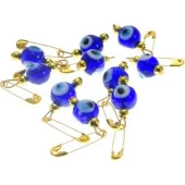 Hdmarketim Maşallahlık İğneli Cam Nazar Boncuğu 10 Adet 0,8Mm 5958 thumbnail 2