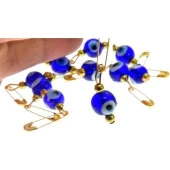 Hdmarketim Maşallahlık İğneli Cam Nazar Boncuğu 10 Adet 0,8Mm 5958 thumbnail 3