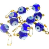 Hdmarketim Maşallahlık İğneli Cam Nazar Boncuğu 10 Adet 0,8Mm 5958 thumbnail 5