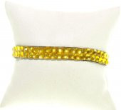Bileklik Swarovski Taşlı Sarı Ayarlanabilir Bileklik - 1