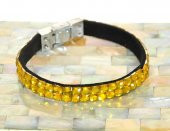 Bileklik Swarovski Taşlı Sarı Ayarlanabilir Bileklik - 2