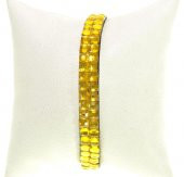 Bileklik Swarovski Taşlı Sarı Ayarlanabilir Bileklik - 4