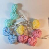 Hdmarketim Rengarenk Çatlak Kalp 10lu Dekoratif LED Lamba (2 Metre) - 6