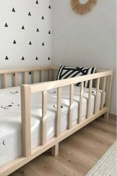 Markaawm Montessori Çocuk Yatak Çam 90X190 Karyola Yelken - 2