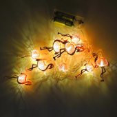 Hdmarketim Pembe Flamingo 10lu Dekoratif LED Lamba (2 Metre) - 1