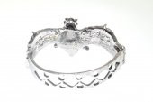 Hdmarketim Otantik Swarovski Taşlı Yarasa Kelepçe Metal Bileklik 5499 - 3