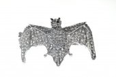 Hdmarketim Otantik Swarovski Taşlı Yarasa Kelepçe Metal Bileklik 5499 - 1