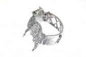 Hdmarketim Otantik Swarovski Taşlı Yarasa Kelepçe Metal Bileklik 5499 - 2