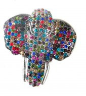 Hdmarketim Otantik Swarovski Taşlı Fil Kelepçe Metal Bileklik 5516 - 1