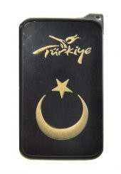 Hdmarketim Metal Türk bayraklı Manyetolu Gazlı İşlemeli Çakmak 5836 - 4