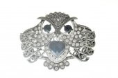 Hdmarketim Otantik Swarovski Taşlı Baykuş Kelepçe Metal Bileklik 5512 - 1