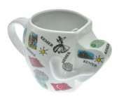 Hdmarketim Antalya Kemer Temalı El Figürlü Seramik Kupa 5916 - 2