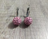 Hdmarketim Şambala Model Swarovski Taşlı Pembe Sallantılı Küpe thumbnail 1