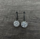 Hdmarketim Şambala Model Swarovski Taşlı Beyaz Sallantılı Küpe - 2
