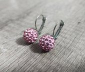 Hdmarketim Şambala Model Swarovski Taşlı Pembe Sallantılı Küpe thumbnail 2