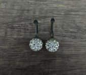 Hdmarketim Şambala Model Swarovski Taşlı Beyaz Sallantılı Küpe - 1