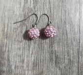 Hdmarketim Şambala Model Swarovski Taşlı Pembe Sallantılı Küpe - 1