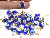 Hdmarketim Maşallahlık İğneli Cam Nazar Boncuğu 20 Adet 1,Cm 5967 thumbnail 5