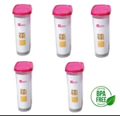 Moonstar Modüler Kapaklı Kuru Gida Saklama Kabı 2,4 LT X 5ADET MB-13 - 1