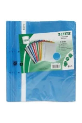Leitz Telli Dosya Plastik Açık Mavi L-4189 (1 Paket 50 Adet) - 1