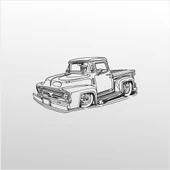 Folyo Sticker Klasik Araba ADKPQUY696 - 1