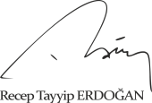 RECEP TAYYİP ERDOĞAN İMZASI FOLYO STİCKER - 1