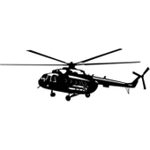 HELİKOPTER FOLYO STİCKER - 1