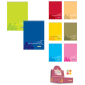 Gıpta Pro Block Bloknot A-7 Spiralli Karton Kapak 40 Yaprak Çizgili 12 Li (1 Paket 12 Adet) - 1