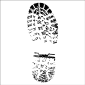 AYAKKABI İZİ FOLYO STİCKER - 1