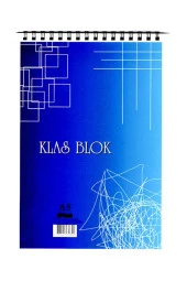 Klas A5 Bloknot Spiralli Office Book Kareli 100 Yaprak (6 Lı Paket) - 1