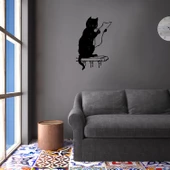 OKUYAN KEDİ FOLYO STİCKER thumbnail 2