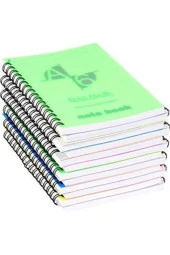 Klas Bloknot Spiralli Plastik Kapak Çizgili 72 Yaprak A6 (12 Li Paket) - 1