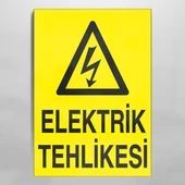 Elektrik Tehlikesi Uyarı Levhası - 1