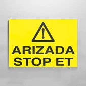 Arızada Stop Et Uyarı Levhası - 1